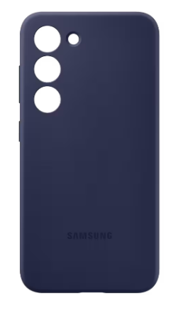  Накладка для Samsung Galaxy S23 Silicone cover без логотипа темно-синяя