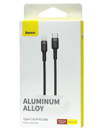  Кабель-зарядка Type-C на Lightning Baseus Cafule 1м CATLKLF-G1 20W черный