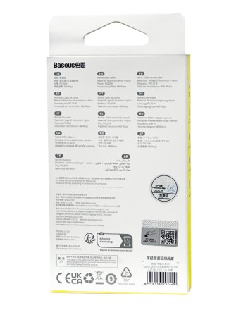  Кабель-зарядка Type-C на Lightning Baseus Cafule 1м CATLKLF-G1 20W черный