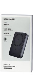 Powerbank магнитный с MagSafe Ugreen PB576 10000mAh 1C 20W серый