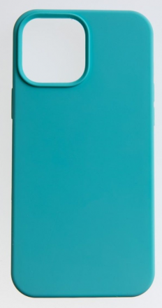 Накладка для i-Phone 13 Pro Silicone icase без логотипа, №58 серо-зеленая