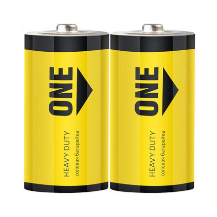 Батарейка солевая Smartbuy ONE R20/2S (24/288)  SOBZ-D02S-Eco