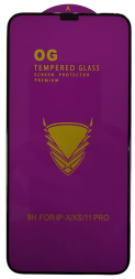 Защитное стекло для i-Phone X/XS/11 Pro 5.8&quot; OG Purple чёрное