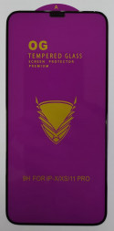 Защитное стекло для iPhone X/XS/11 Pro 5.8&quot; OG Purple чёрное