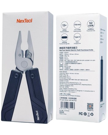  Мультитул NexTool Multifunction Knife с электроотверткой NE20213 черный