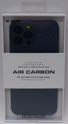 Накладка для iPhone 13 Pro Max 6.7&quot; K-Doo Air Carbon пластик синяя