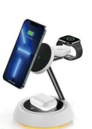 Беспроводное зарядное устройство 3в1 WiWU Wi-W002 Power Air 15W серое