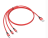  Usb Кабель-зарядка Hoco X14 Times speed 3in1 Lightning/Micro/Type-C 2.4A 1м в тканевой оплетке красн
