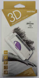 Защитное стекло для i-Phone 7/8 Smartbuy олеофобное белое