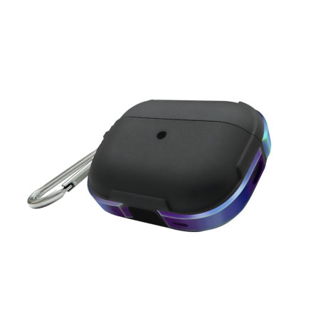  Кожаный чехол для AirPods Pro 2 K-DOO CrashGuard черно-перламутровый