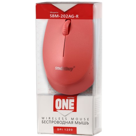  Мышь беспроводная Smartbuy ONE 202AG-R красная (SBM-202AG-R) / 100