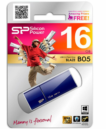 3.0 USB флеш накопитель Silicon Power 16GB Blaze B05 Deep Blue
