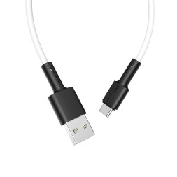 Usb Кабель-зарядка Type-C Borofone BX31 2.4A 1м силиконовый белый