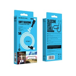Usb Кабель-зарядка Type-C Borofone BX31 2.4A 1м силиконовый белый
