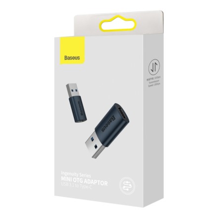 OTG USB3.1 (папа) на USB-C (мама) Baseus Ingenuity Series ZJJQ000103 синий