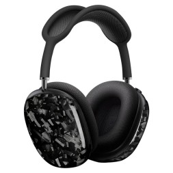 Карбоновый чехол из углеродного волокна на AirPods Max глянцевый чёрный