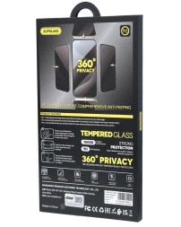 Защитное стекло для i-Phone 15 Pro Max Supglass SG-09 Антишпион чёрное