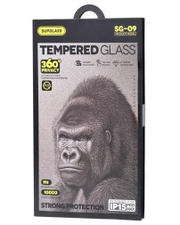 Защитное стекло для i-Phone 15 Pro Max Supglass SG-09 Антишпион чёрное