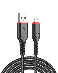 Usb Кабель-зарядка Micro Hoco X59 2м в тканевой оплётке чёрный