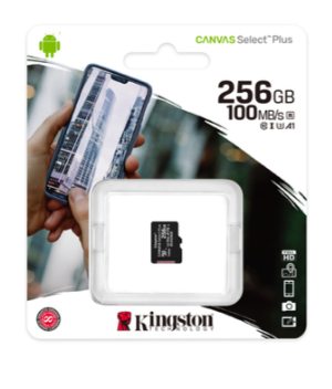  micro SDXC карта памяти Kingston 256GB Class10 UHS-I Canvas Select Plus без адапт.(SDCS2/256GBSP)