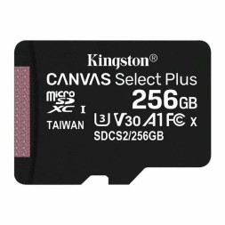micro SDXC карта памяти Kingston 256GB Class10 UHS-I Canvas Select Plus без адапт.(SDCS2/256GBSP)