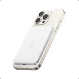 Powerbank с беспроводной зарядкой Anker Nano Ultra-Slim 5000mAh 5W/7.5W 1C (A1665) белый