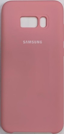  Накладка для Samsung Galaxy S8 Plus Silicone cover розовая