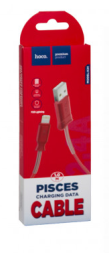 Usb Кабель-зарядка Lightning Hoco X24 Pisces 2.4A 1м силиконовый красный