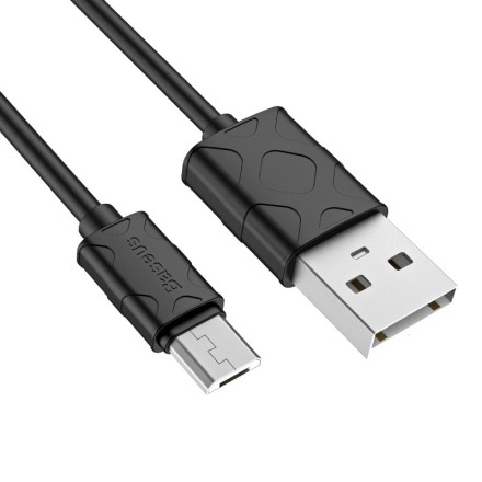  Usb Кабель-зарядка Micro Baseus Yaven 2.1A 1м (CAMUN-01) черный