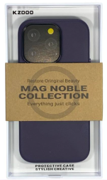 Накладка для i-Phone 14 Pro Max K-Doo Mag Noble кожаная фиолетовая