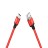  Usb Кабель-зарядка Type-C Hoco X14 Times speed 2.4A 1м в тканевой оплетке красный