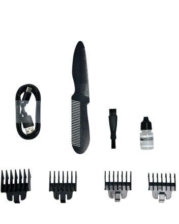  Электрический триммер для волос,бороды,носа,бровей и ушей KIT LIFE (KTLFQ01) черный