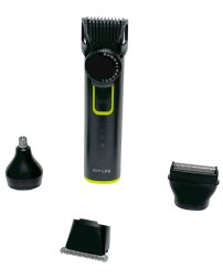 Электрический триммер для волос,бороды,носа,бровей и ушей KIT LIFE (KTLFQ01) черный