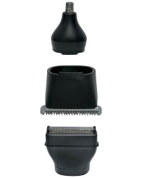 Электрический триммер для волос,бороды,носа,бровей и ушей KIT LIFE (KTLFQ01) черный