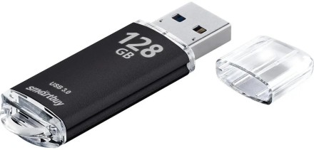  USB флэш накопитель Smartbuy 128GB V-Cut (SB128GBVC-K3) черный