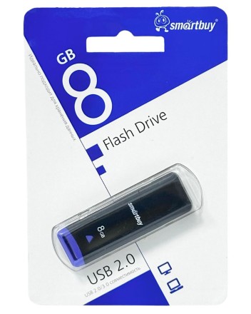  USB флеш накопитель Smartbuy 8GB Easy SB008GBEK чёрный