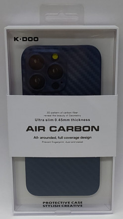 Накладка для i-Phone 13 Pro 6.1&quot; K-Doo Air Carbon пластик синяя