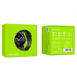 Смарт-часы Hoco Y4 Smart Watch 1.28&quot;/240х240/220mAh/72ч/BT5.0 черные