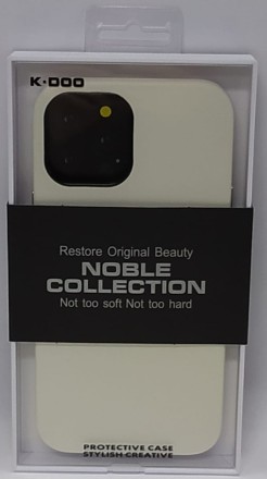  Накладка для i-Phone 12 Pro Max K-Doo Noble кожаная белая