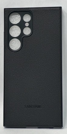  Накладка для Samsung Galaxy S24 Ultra силикон под кожу черная