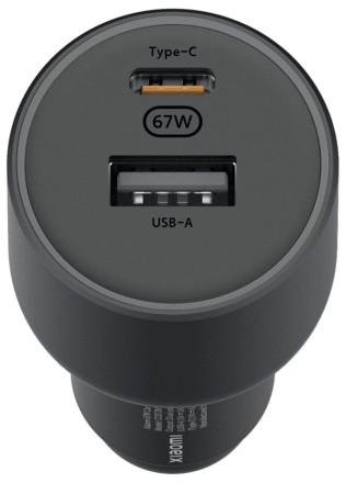  Автомобильное зар. устр. Xiaomi Xiaomi Mi Car Charger 67W 1USB/1USB-C BHR681GL/CC07ZM черное