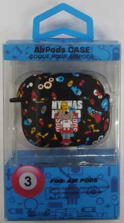  Силиконовый светящийся в темноте чехол для AirPods 3 Luxo Kaws рисунок №1