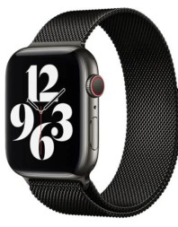 Металлический ремешок Wiwu Milanese Magnetic Watch Band для Apple Watch 42/44/45/49mm черный