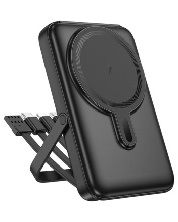  Powerbank магнитный с MagSafe Hoco J135 10000mAh с подставкой чёрный