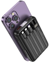 Powerbank магнитный с MagSafe Hoco J135 10000mAh с подставкой чёрный