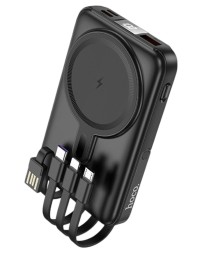 Powerbank магнитный с MagSafe Hoco J135 10000mAh с подставкой чёрный