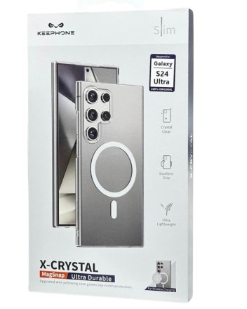 Накладка для Samsung Galaxy S24 Ultra Keephone X-Crystal MagSnap Ultra Durable прозрачный