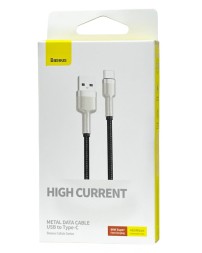 Usb Кабель-зарядка TYPE-C Baseus Cafule Series Metal Data Cable 1м (CAKF000101) 66W черный