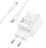  Сетевое зар. устр. Hoco C148A с шнуром Type-C на Type-C 1C 30W белое