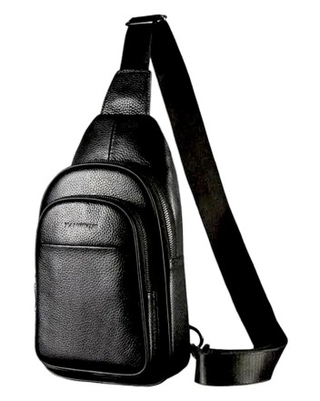  Кожаная сумка Tanjiezhe YG-012 черная